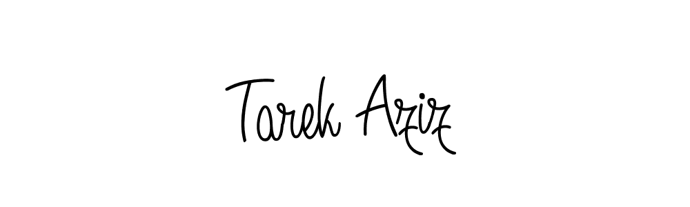 Make a beautiful signature design for name Tarek Aziz. With this signature (Angelique-Rose-font-FFP) style, you can create a handwritten signature for free. Tarek Aziz signature style 5 images and pictures png