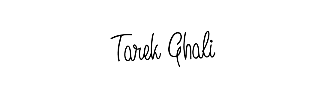 How to make Tarek Ghali name signature. Use Angelique-Rose-font-FFP style for creating short signs online. This is the latest handwritten sign. Tarek Ghali signature style 5 images and pictures png