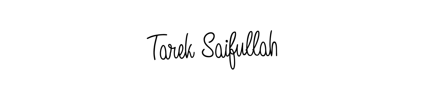 Check out images of Autograph of Tarek Saifullah name. Actor Tarek Saifullah Signature Style. Angelique-Rose-font-FFP is a professional sign style online. Tarek Saifullah signature style 5 images and pictures png