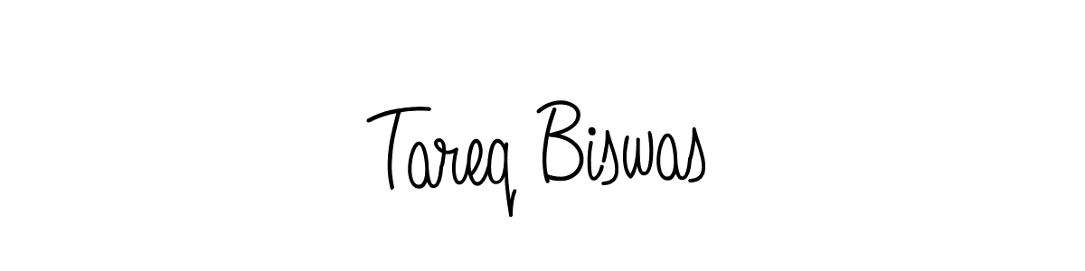 You should practise on your own different ways (Angelique-Rose-font-FFP) to write your name (Tareq Biswas) in signature. don't let someone else do it for you. Tareq Biswas signature style 5 images and pictures png