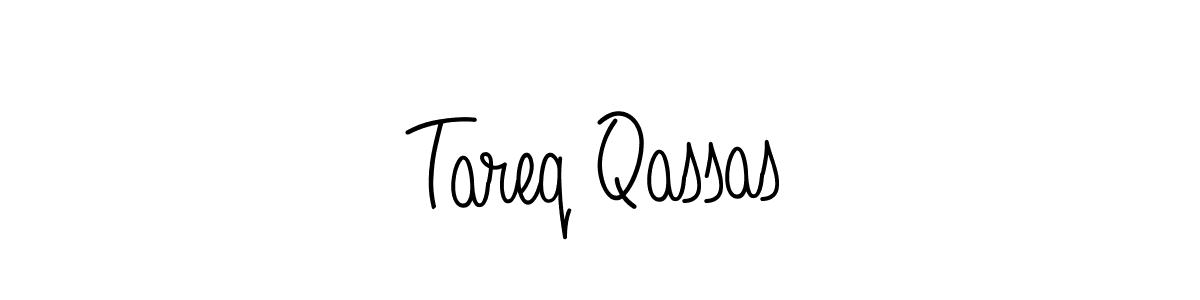 You should practise on your own different ways (Angelique-Rose-font-FFP) to write your name (Tareq Qassas) in signature. don't let someone else do it for you. Tareq Qassas signature style 5 images and pictures png
