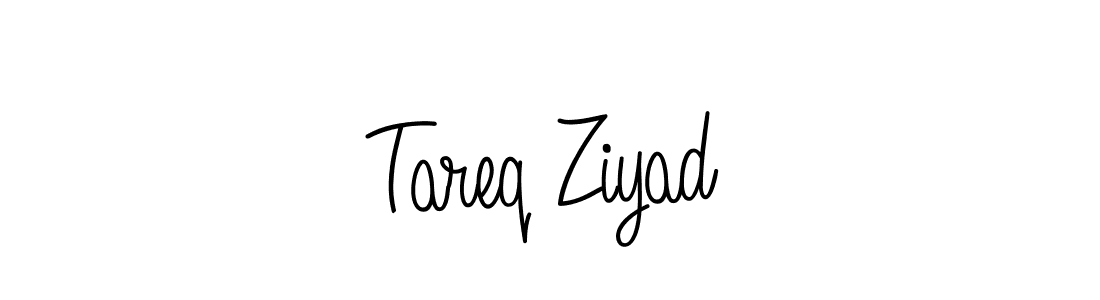 Use a signature maker to create a handwritten signature online. With this signature software, you can design (Angelique-Rose-font-FFP) your own signature for name Tareq Ziyad. Tareq Ziyad signature style 5 images and pictures png