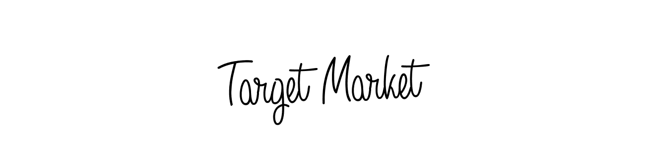 You should practise on your own different ways (Angelique-Rose-font-FFP) to write your name (Target Market) in signature. don't let someone else do it for you. Target Market signature style 5 images and pictures png