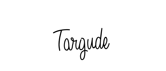 Targude stylish signature style. Best Handwritten Sign (Angelique-Rose-font-FFP) for my name. Handwritten Signature Collection Ideas for my name Targude. Targude signature style 5 images and pictures png