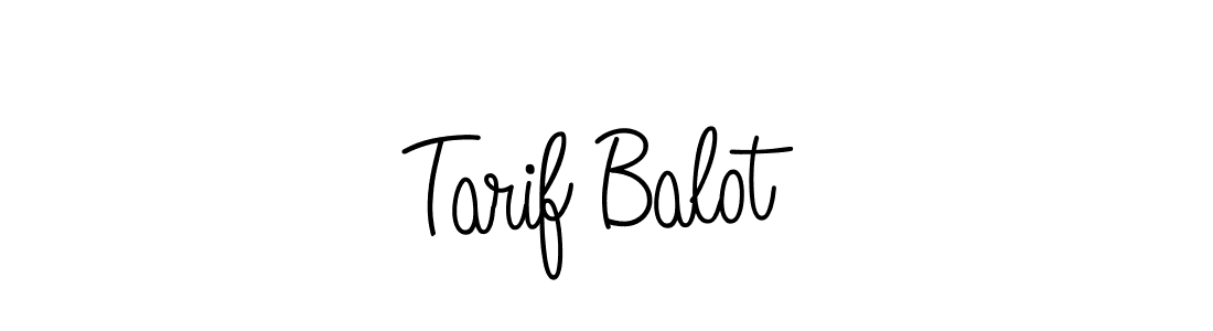 You should practise on your own different ways (Angelique-Rose-font-FFP) to write your name (Tarif Balot) in signature. don't let someone else do it for you. Tarif Balot signature style 5 images and pictures png