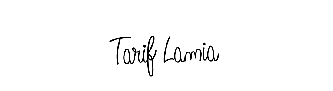 How to make Tarif Lamia signature? Angelique-Rose-font-FFP is a professional autograph style. Create handwritten signature for Tarif Lamia name. Tarif Lamia signature style 5 images and pictures png