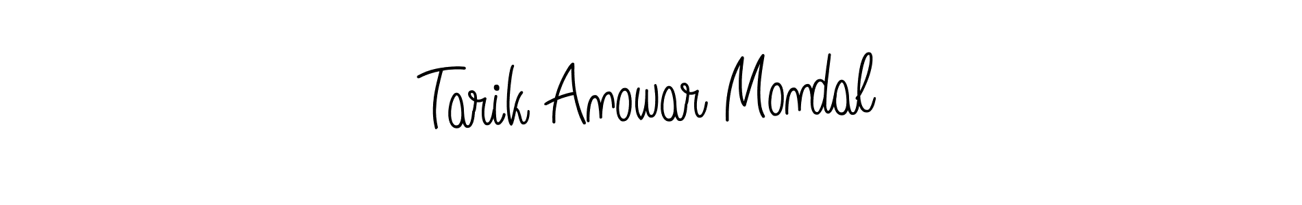 How to make Tarik Anowar Mondal name signature. Use Angelique-Rose-font-FFP style for creating short signs online. This is the latest handwritten sign. Tarik Anowar Mondal signature style 5 images and pictures png