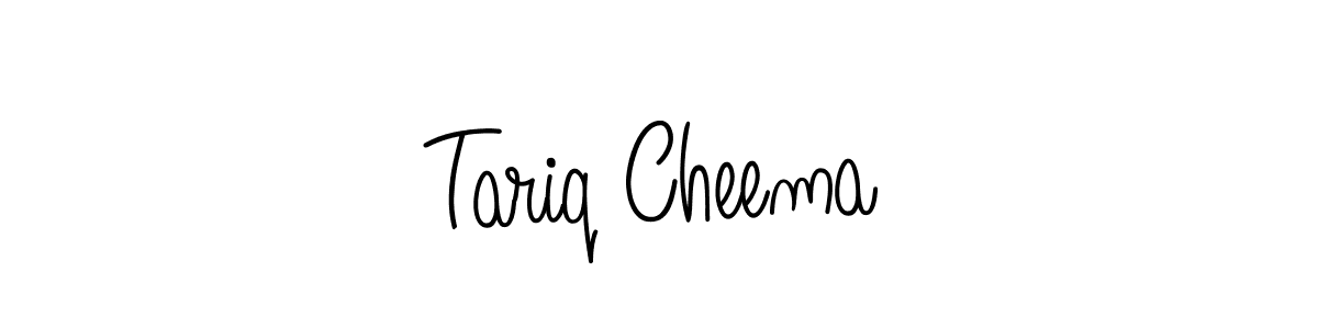 Design your own signature with our free online signature maker. With this signature software, you can create a handwritten (Angelique-Rose-font-FFP) signature for name Tariq Cheema. Tariq Cheema signature style 5 images and pictures png