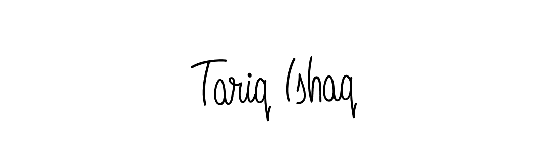 Design your own signature with our free online signature maker. With this signature software, you can create a handwritten (Angelique-Rose-font-FFP) signature for name Tariq Ishaq. Tariq Ishaq signature style 5 images and pictures png