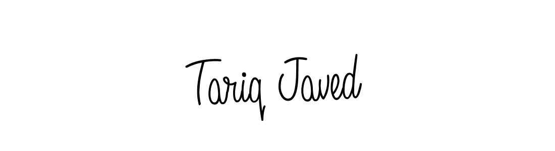 You should practise on your own different ways (Angelique-Rose-font-FFP) to write your name (Tariq Javed) in signature. don't let someone else do it for you. Tariq Javed signature style 5 images and pictures png