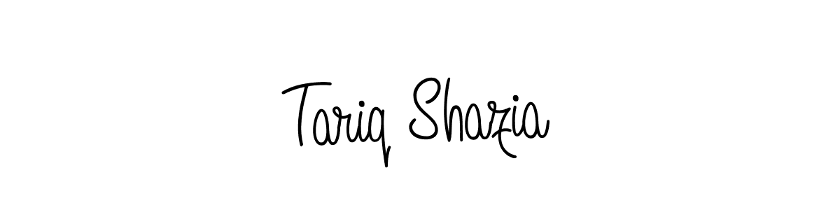 Make a beautiful signature design for name Tariq Shazia. With this signature (Angelique-Rose-font-FFP) style, you can create a handwritten signature for free. Tariq Shazia signature style 5 images and pictures png