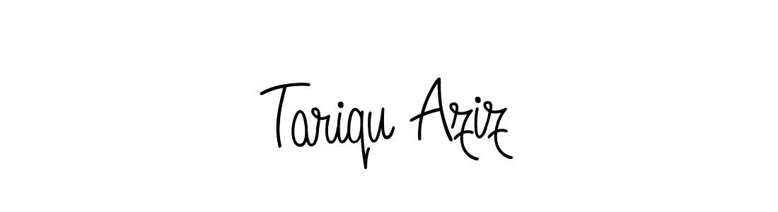 How to make Tariqu Aziz name signature. Use Angelique-Rose-font-FFP style for creating short signs online. This is the latest handwritten sign. Tariqu Aziz signature style 5 images and pictures png