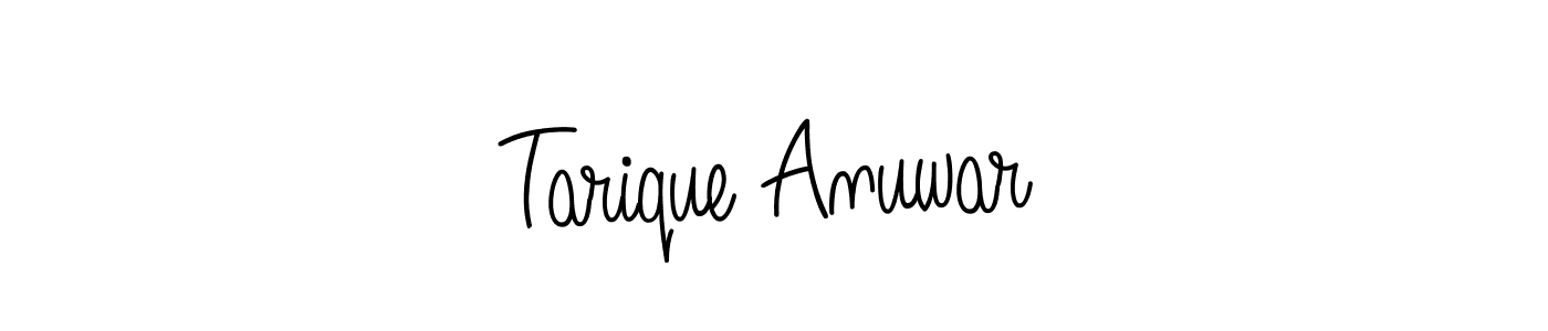 Design your own signature with our free online signature maker. With this signature software, you can create a handwritten (Angelique-Rose-font-FFP) signature for name Tarique Anuwar. Tarique Anuwar signature style 5 images and pictures png