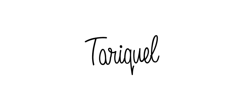 How to make Tariquel name signature. Use Angelique-Rose-font-FFP style for creating short signs online. This is the latest handwritten sign. Tariquel signature style 5 images and pictures png