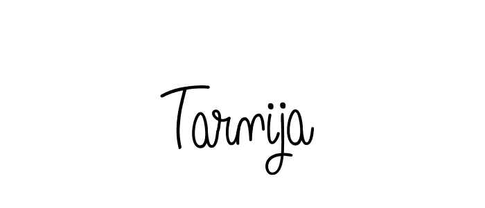 How to make Tarnija name signature. Use Angelique-Rose-font-FFP style for creating short signs online. This is the latest handwritten sign. Tarnija signature style 5 images and pictures png