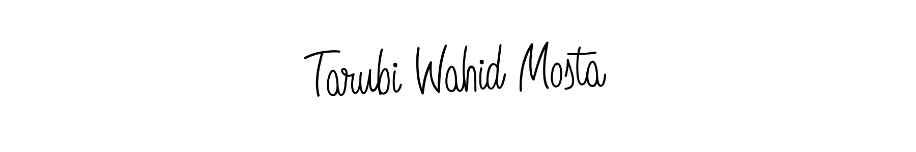 Angelique-Rose-font-FFP is a professional signature style that is perfect for those who want to add a touch of class to their signature. It is also a great choice for those who want to make their signature more unique. Get Tarubi Wahid Mosta name to fancy signature for free. Tarubi Wahid Mosta signature style 5 images and pictures png