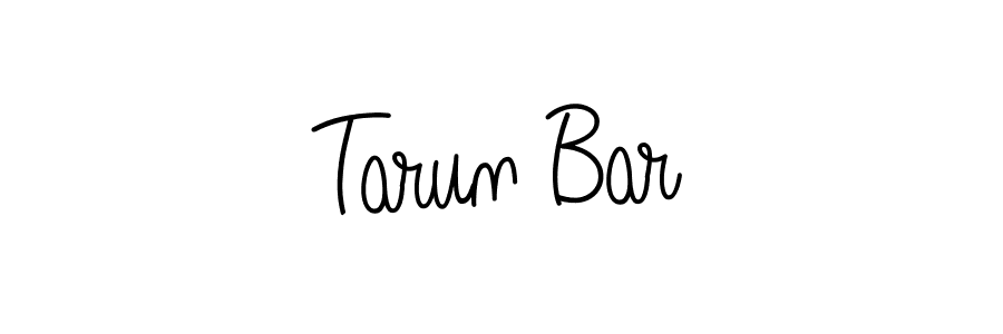 Make a beautiful signature design for name Tarun Bar. With this signature (Angelique-Rose-font-FFP) style, you can create a handwritten signature for free. Tarun Bar signature style 5 images and pictures png