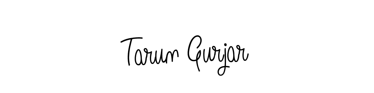 Angelique-Rose-font-FFP is a professional signature style that is perfect for those who want to add a touch of class to their signature. It is also a great choice for those who want to make their signature more unique. Get Tarun Gurjar name to fancy signature for free. Tarun Gurjar signature style 5 images and pictures png