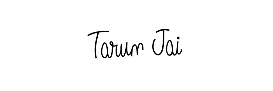 The best way (Angelique-Rose-font-FFP) to make a short signature is to pick only two or three words in your name. The name Tarun Jai include a total of six letters. For converting this name. Tarun Jai signature style 5 images and pictures png