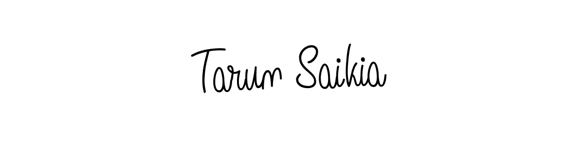 Use a signature maker to create a handwritten signature online. With this signature software, you can design (Angelique-Rose-font-FFP) your own signature for name Tarun Saikia. Tarun Saikia signature style 5 images and pictures png
