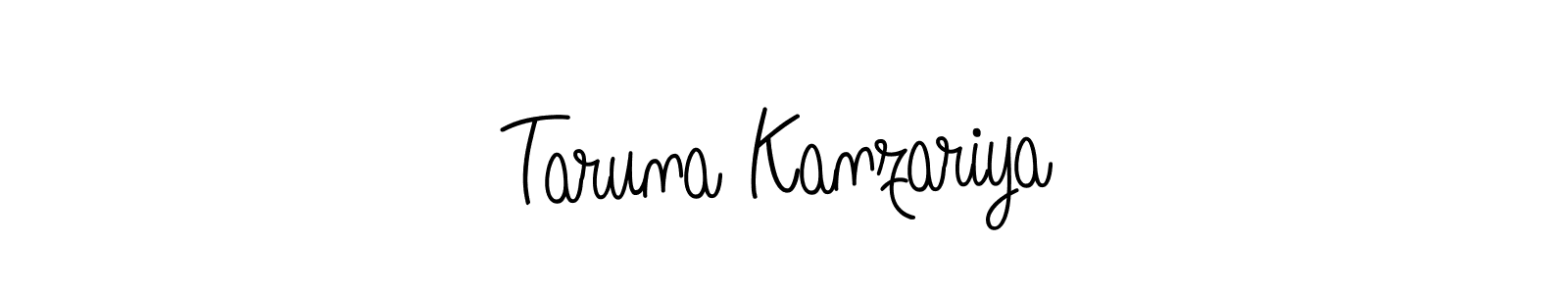 It looks lik you need a new signature style for name Taruna Kanzariya. Design unique handwritten (Angelique-Rose-font-FFP) signature with our free signature maker in just a few clicks. Taruna Kanzariya signature style 5 images and pictures png