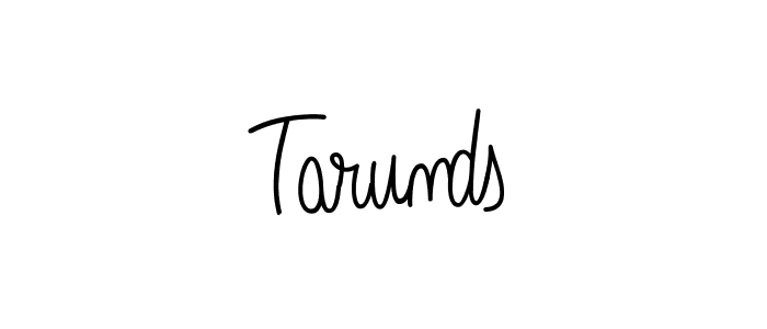 How to make Tarunds name signature. Use Angelique-Rose-font-FFP style for creating short signs online. This is the latest handwritten sign. Tarunds signature style 5 images and pictures png