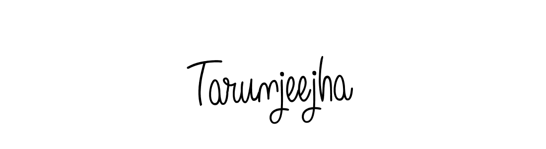 You should practise on your own different ways (Angelique-Rose-font-FFP) to write your name (Tarunjeejha) in signature. don't let someone else do it for you. Tarunjeejha signature style 5 images and pictures png