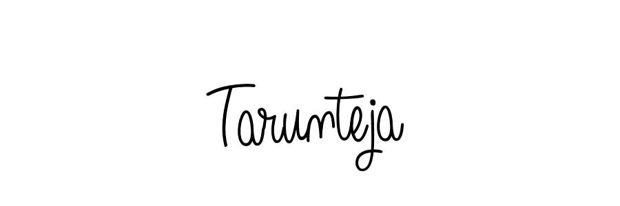 The best way (Angelique-Rose-font-FFP) to make a short signature is to pick only two or three words in your name. The name Tarunteja include a total of six letters. For converting this name. Tarunteja signature style 5 images and pictures png