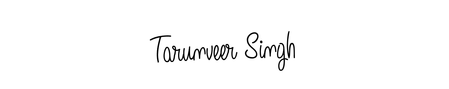 Create a beautiful signature design for name Tarunveer Singh. With this signature (Angelique-Rose-font-FFP) fonts, you can make a handwritten signature for free. Tarunveer Singh signature style 5 images and pictures png