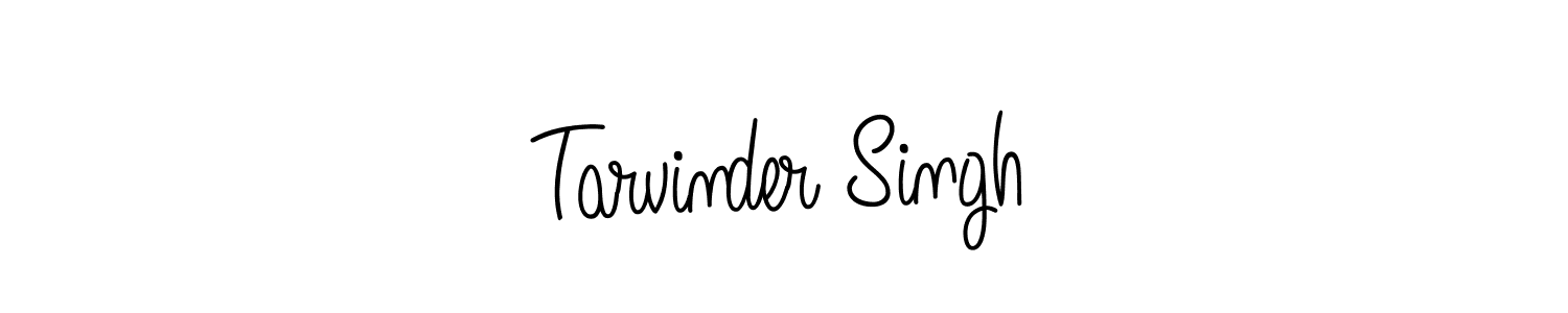 You should practise on your own different ways (Angelique-Rose-font-FFP) to write your name (Tarvinder Singh) in signature. don't let someone else do it for you. Tarvinder Singh signature style 5 images and pictures png