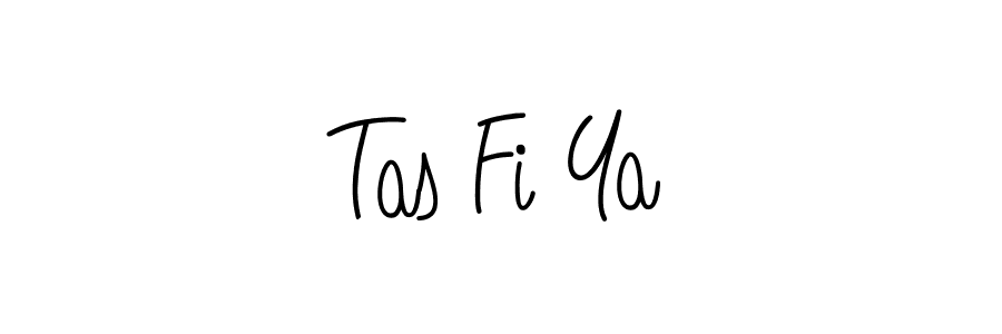You should practise on your own different ways (Angelique-Rose-font-FFP) to write your name (Tas Fi Ya) in signature. don't let someone else do it for you. Tas Fi Ya signature style 5 images and pictures png