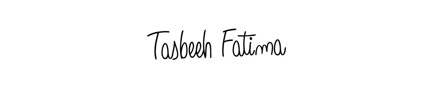 How to make Tasbeeh Fatima signature? Angelique-Rose-font-FFP is a professional autograph style. Create handwritten signature for Tasbeeh Fatima name. Tasbeeh Fatima signature style 5 images and pictures png