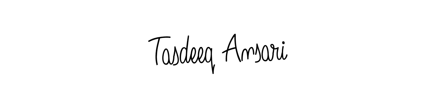 Also You can easily find your signature by using the search form. We will create Tasdeeq Ansari name handwritten signature images for you free of cost using Angelique-Rose-font-FFP sign style. Tasdeeq Ansari signature style 5 images and pictures png