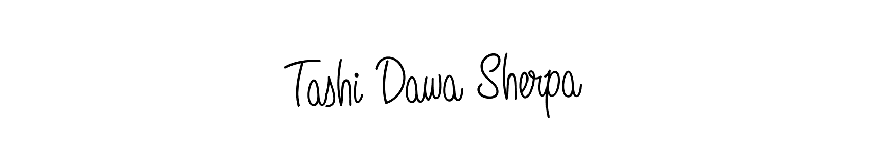 Tashi Dawa Sherpa stylish signature style. Best Handwritten Sign (Angelique-Rose-font-FFP) for my name. Handwritten Signature Collection Ideas for my name Tashi Dawa Sherpa. Tashi Dawa Sherpa signature style 5 images and pictures png