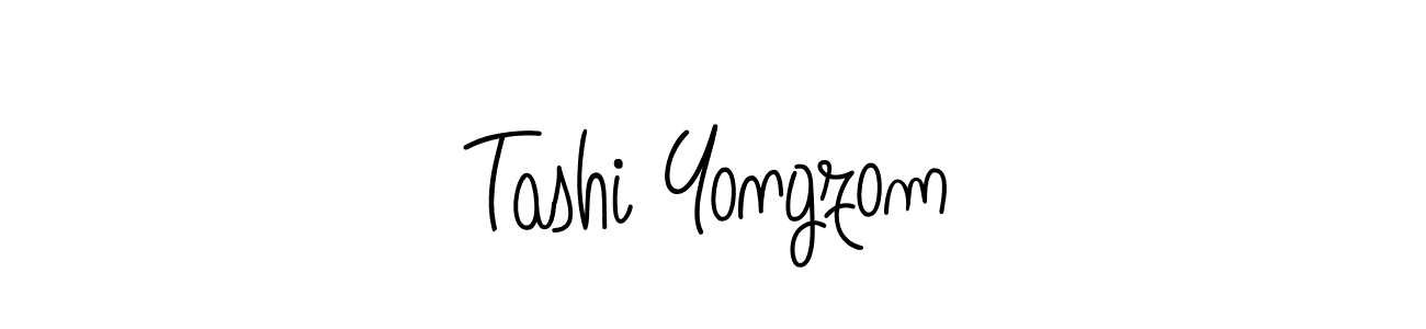 Make a short Tashi Yongzom signature style. Manage your documents anywhere anytime using Angelique-Rose-font-FFP. Create and add eSignatures, submit forms, share and send files easily. Tashi Yongzom signature style 5 images and pictures png