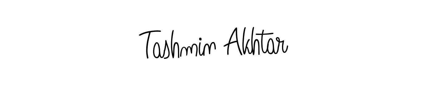 How to make Tashmin Akhtar name signature. Use Angelique-Rose-font-FFP style for creating short signs online. This is the latest handwritten sign. Tashmin Akhtar signature style 5 images and pictures png