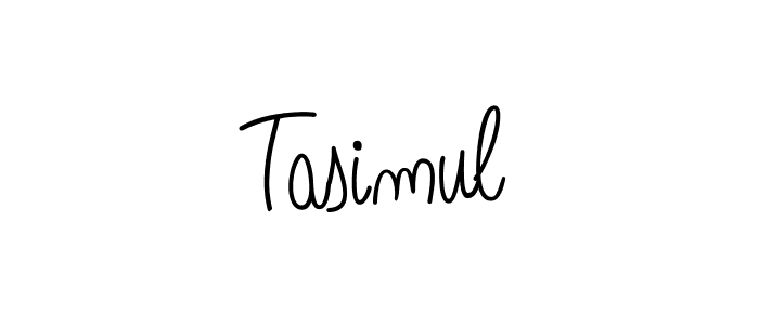 Make a beautiful signature design for name Tasimul. With this signature (Angelique-Rose-font-FFP) style, you can create a handwritten signature for free. Tasimul signature style 5 images and pictures png