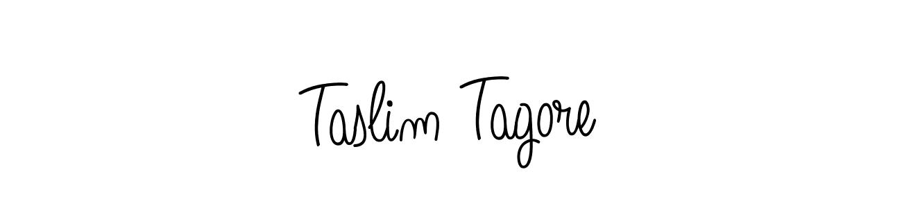 How to Draw Taslim Tagore signature style? Angelique-Rose-font-FFP is a latest design signature styles for name Taslim Tagore. Taslim Tagore signature style 5 images and pictures png