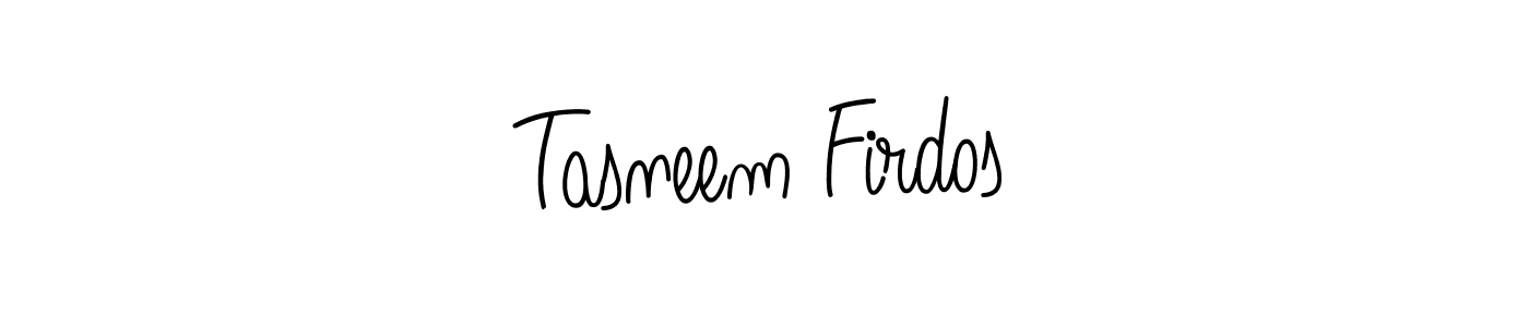 Make a beautiful signature design for name Tasneem Firdos. Use this online signature maker to create a handwritten signature for free. Tasneem Firdos signature style 5 images and pictures png