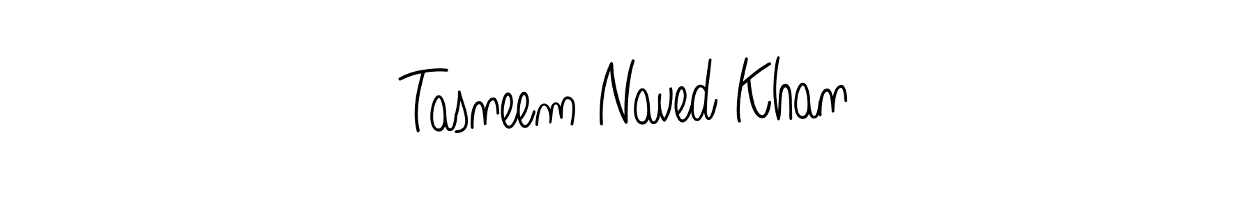 Make a short Tasneem Naved Khan signature style. Manage your documents anywhere anytime using Angelique-Rose-font-FFP. Create and add eSignatures, submit forms, share and send files easily. Tasneem Naved Khan signature style 5 images and pictures png