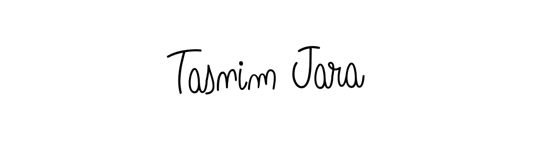How to make Tasnim Jara name signature. Use Angelique-Rose-font-FFP style for creating short signs online. This is the latest handwritten sign. Tasnim Jara signature style 5 images and pictures png