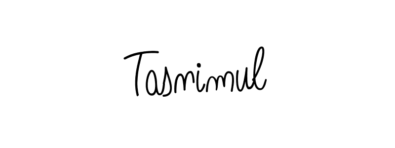 Design your own signature with our free online signature maker. With this signature software, you can create a handwritten (Angelique-Rose-font-FFP) signature for name Tasnimul. Tasnimul signature style 5 images and pictures png