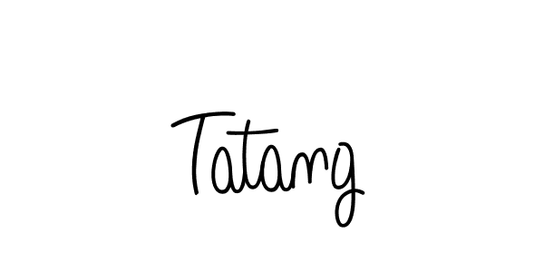 Make a beautiful signature design for name Tatang. With this signature (Angelique-Rose-font-FFP) style, you can create a handwritten signature for free. Tatang signature style 5 images and pictures png