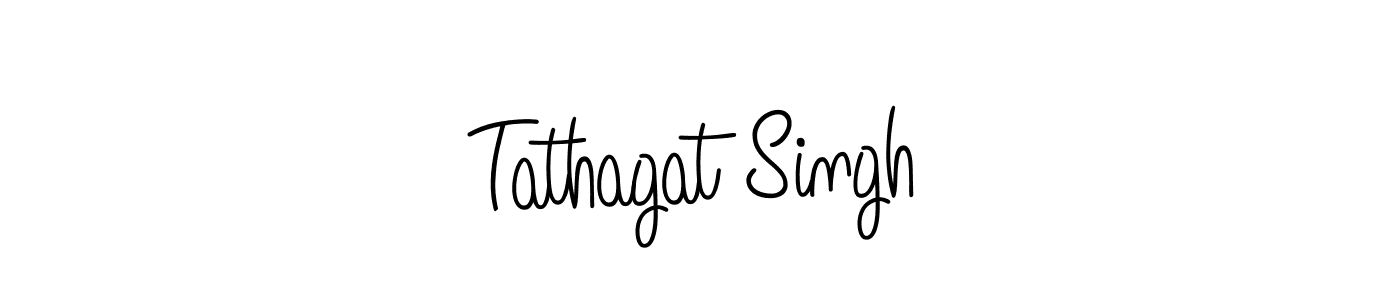 Make a beautiful signature design for name Tathagat Singh. With this signature (Angelique-Rose-font-FFP) style, you can create a handwritten signature for free. Tathagat Singh signature style 5 images and pictures png