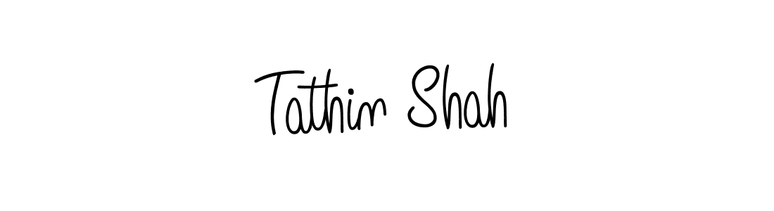 Design your own signature with our free online signature maker. With this signature software, you can create a handwritten (Angelique-Rose-font-FFP) signature for name Tathin Shah. Tathin Shah signature style 5 images and pictures png