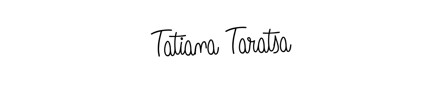 Tatiana Taratsa stylish signature style. Best Handwritten Sign (Angelique-Rose-font-FFP) for my name. Handwritten Signature Collection Ideas for my name Tatiana Taratsa. Tatiana Taratsa signature style 5 images and pictures png