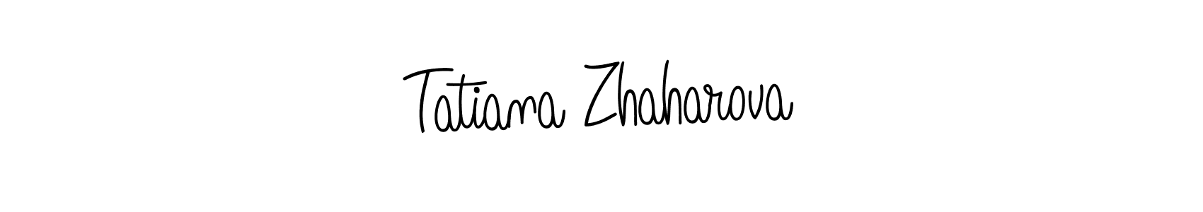 Create a beautiful signature design for name Tatiana Zhaharova. With this signature (Angelique-Rose-font-FFP) fonts, you can make a handwritten signature for free. Tatiana Zhaharova signature style 5 images and pictures png