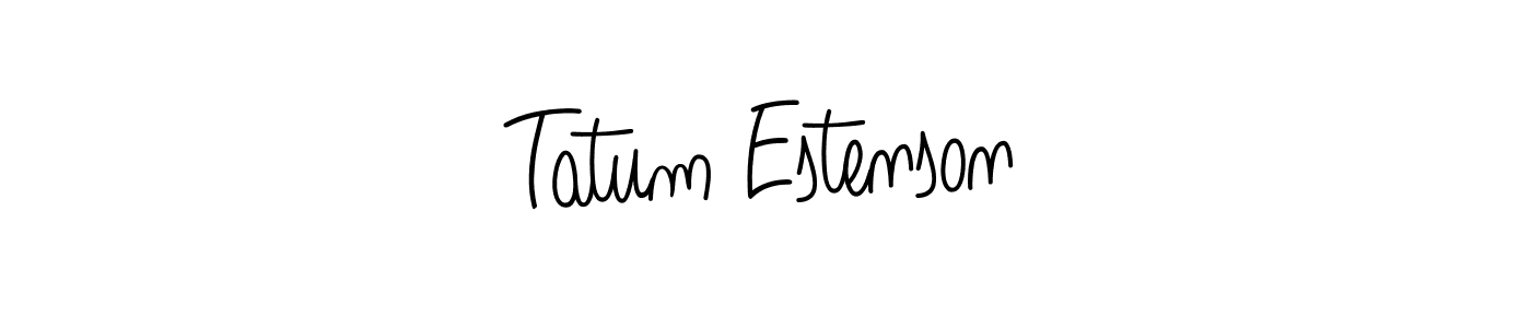 It looks lik you need a new signature style for name Tatum Estenson. Design unique handwritten (Angelique-Rose-font-FFP) signature with our free signature maker in just a few clicks. Tatum Estenson signature style 5 images and pictures png