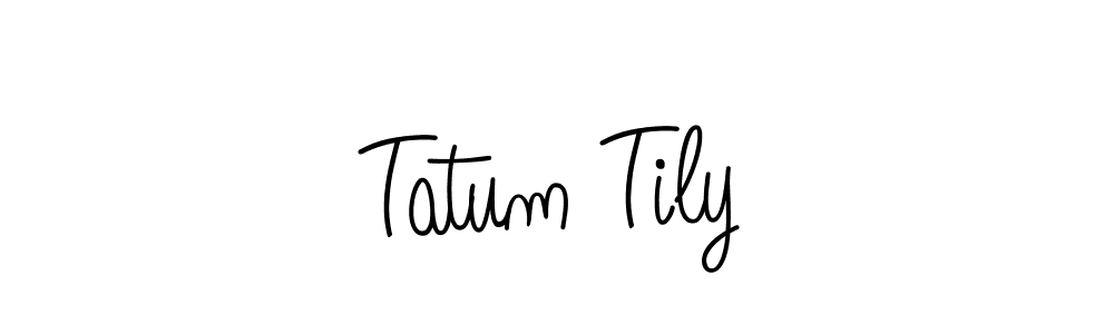 Also we have Tatum Tily name is the best signature style. Create professional handwritten signature collection using Angelique-Rose-font-FFP autograph style. Tatum Tily signature style 5 images and pictures png