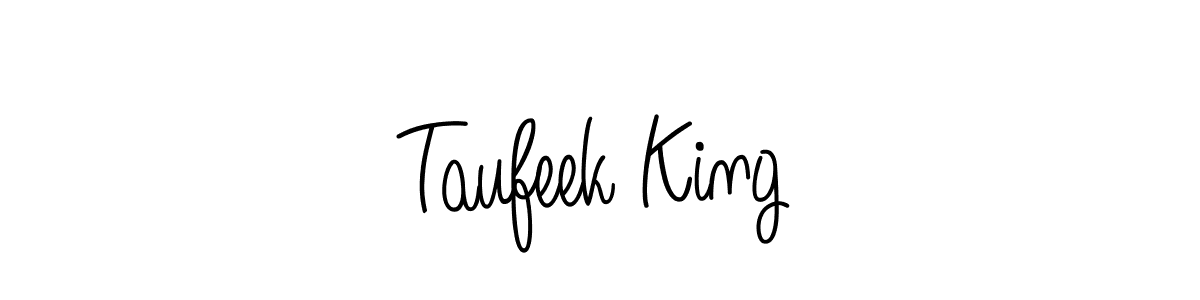 How to make Taufeek King signature? Angelique-Rose-font-FFP is a professional autograph style. Create handwritten signature for Taufeek King name. Taufeek King signature style 5 images and pictures png